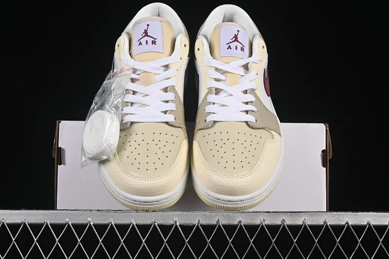 All categories Air Jordan Jordan series basketball shoes Air Jordan 1 Low Air Jordan 1 Low AJ1 Joe 1 cream yellow low-top cultural and casual sneakers HV6530-100